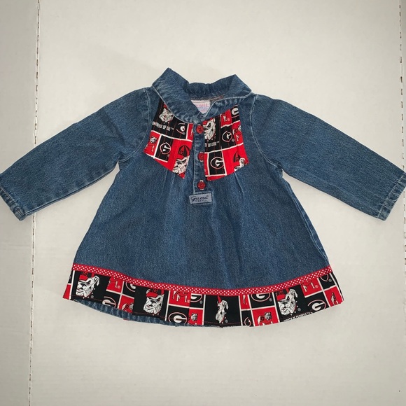 Guess Other - VTG Baby Guess Georgia Bulldogs Girls denim dress